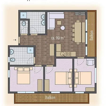 Lejlighed Salzburgerhof